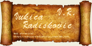 Vukica Radišković vizit kartica